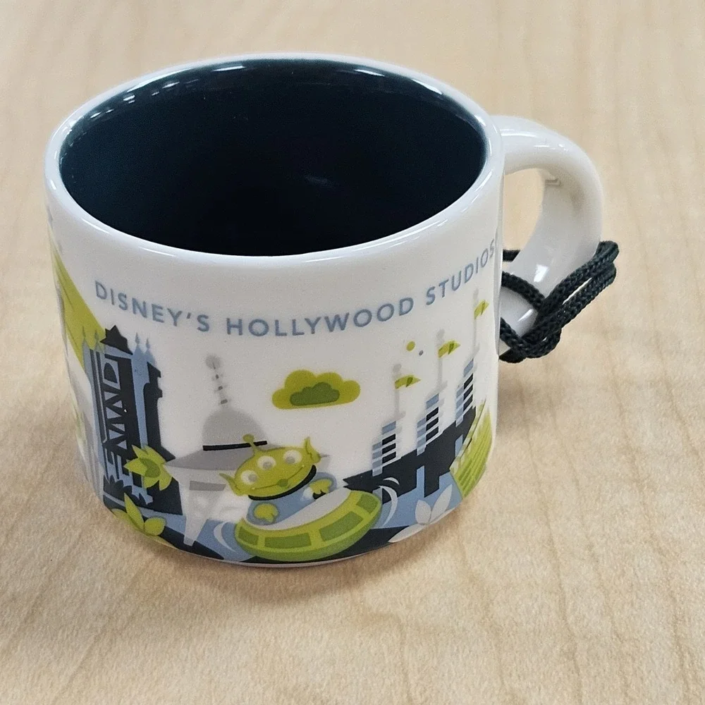 Starbucks Disney Parks You Are Here Hollywood Studios 2 oz Mini Mug Ornament